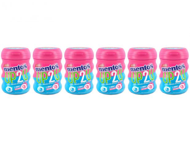 Goma de Mascar Mentos Pure Fresh Tutti-Frutti – Menta sem Açúcar 56g Display 6 Unidades