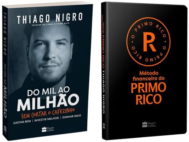 Kit Livros Do Mil ao Milhão + Método Financeiro – Do Primo Rico Thiago Nigro