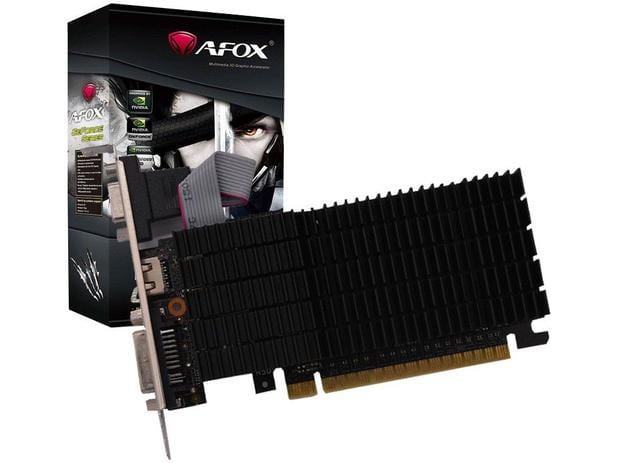 Placa de Vídeo Afox NVIDIA GeForce GT 710 – 1GB DDR3 64 bits AF710-1024D3L8-V2