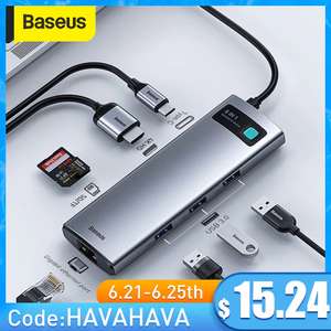 HUB USB-C Baseus com Fast Charging