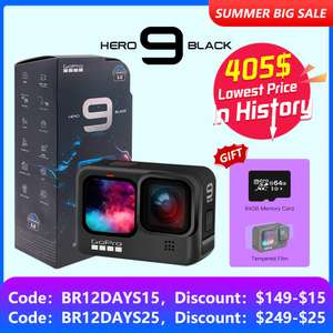 Camera GoPro Hero9 Black + Micro SD 64GB + Película de brinde
