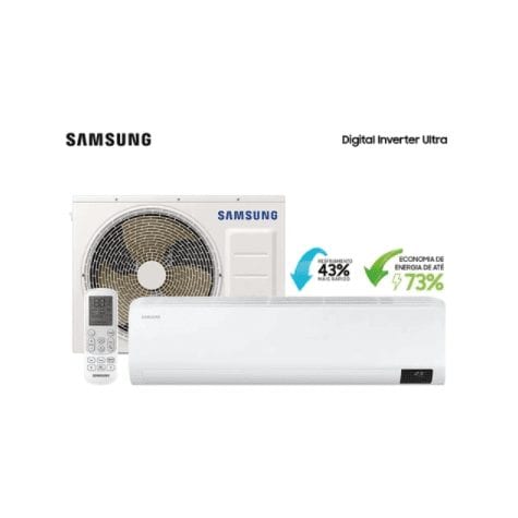 Ar Condicionado Split Hi Wall Samsung Digital Inverter Ultra 12.000 Btu/H Frio Ar12tvhzdwknaz – 220 Volts [APP
