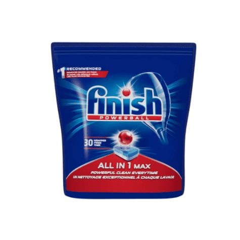 Tabletes Detergente Para Lava-Louças Finish Powerball, 30 Tabletes