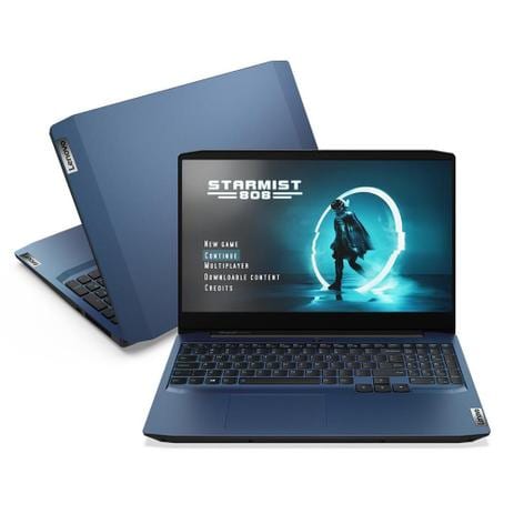 Notebook ideapad Gaming 3i i7-10750H 8GB 512GB SSD GTX 1650 4GB 15.6″ FHD WVA Linux 82CGS00200 – Lenovo
