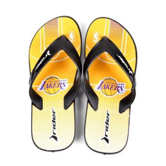 Chinelo NBA Los Angeles Lakers Rider Street Bold Ad Masculino – Amarelo+Roxo