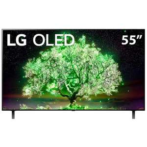 Smart TV 55″ LG 4K OLED 55A1 Dolby Vision IQ, Dolby Atmos, Inteligência Artificial ThinQ AI, Google, Alexa – 2021