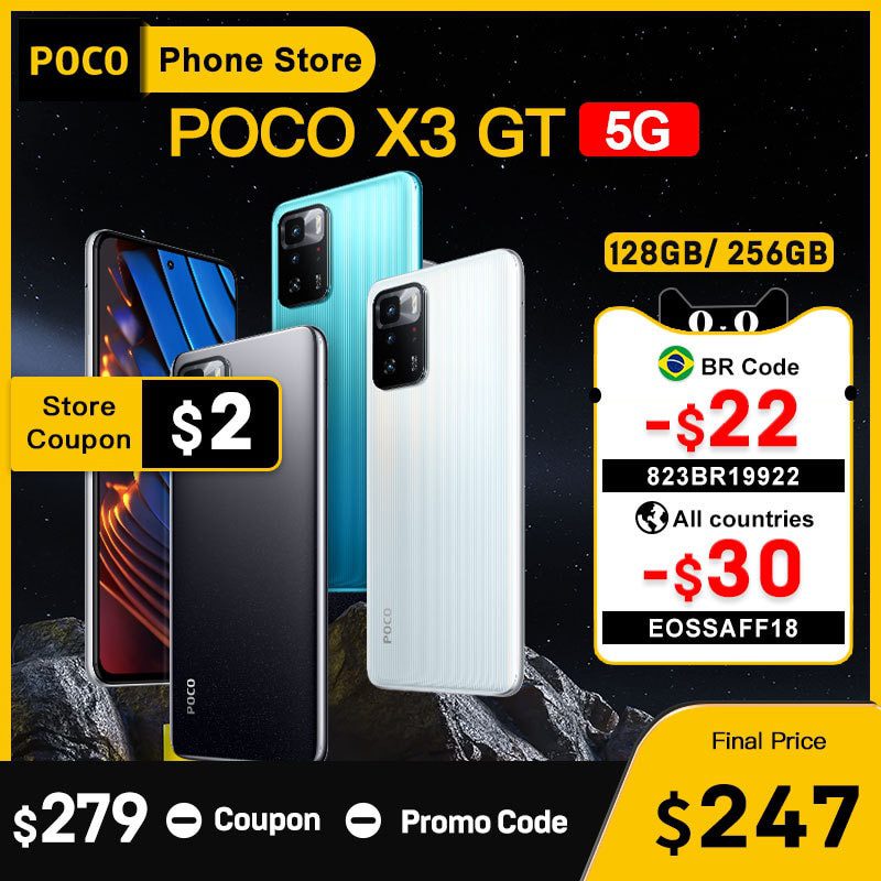 Smartphone Poco X3 GT 256 GB + 8 Gb de RAM