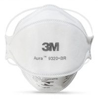 Respirador Descartável 3M™ Aura 9320+BR – Classificação PFF-2 – Indicada para poeiras, névoas e fumos