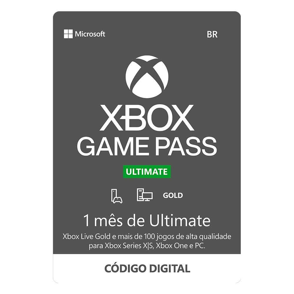 Gift Card Xbox Game Pass Ultimate 1 Mês – Código Digital
