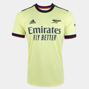 Camisa Arsenal Away 21/22 s/n° Torcedor Adidas Masculina – Amarelo