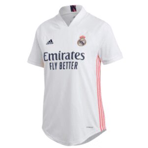 Camisa Real Madrid Home 20/21 s/n° Torcedor Adidas Feminina – Branco