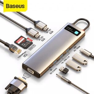HUB USB-C Baseus 9/11 em 1 Dock para Macbook