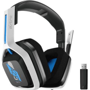 Headset sem fio Astro Gaming A20 Gen 2 para PlayStation 5 & 4, PC e Mac – Branco/Azul
