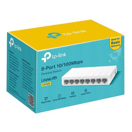 Switch TP-Link 8 Portas 10/100Mbs – LS1008
