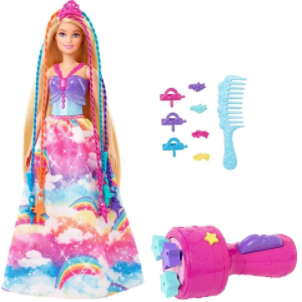 Barbiedreamtopia Barbie Princesa Tranças Mágicas – Barbie – Mattel