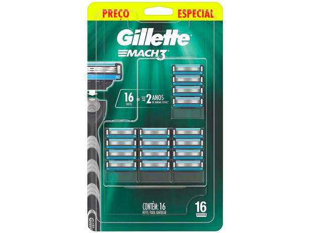 Carga para Aparelho de Barbear Gillette – Mach 3 16 Unidades