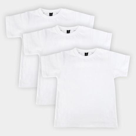 Kit Camiseta Bebê All Free Básica Masculina 3 Peças