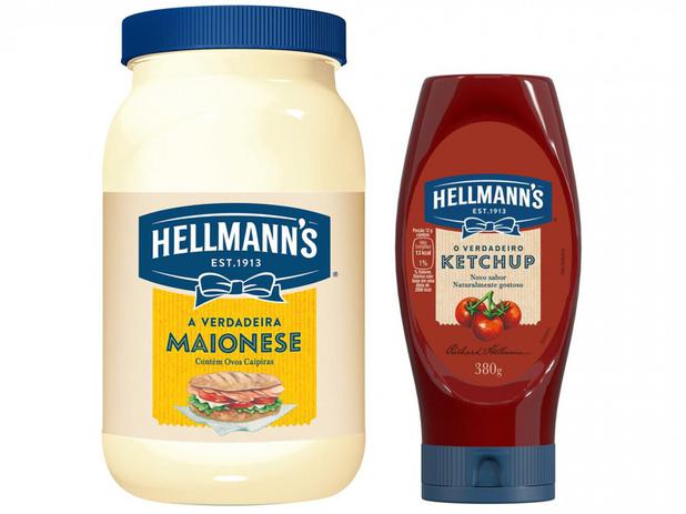 Kit Maionese 500g + Ketchup 380g – Tradicional Hellmanns