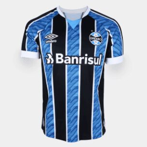 Camisa Grêmio I 20/21 s/n° Torcedor Umbro Masculina – Azul+Preto