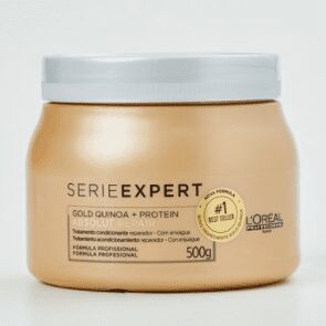 Máscara de Tratamento L’oréal Professionnel Absolut Repair Gold Quinoa + Protein – 500G – Incolor