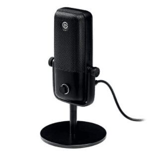 Microfone Condensador Elgato Wave 1, USB, Solução de Mixagem Digital, Anticliping, Preto – 10MAA9901