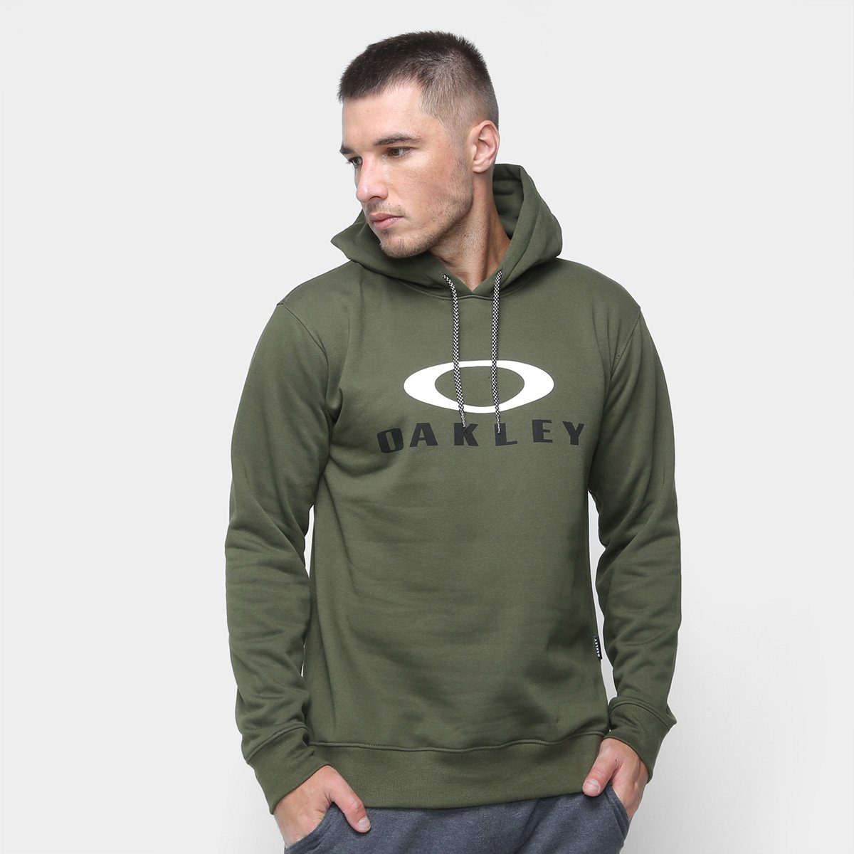 Moletom Oakley Dual Pullover Masculino – Verde Militar