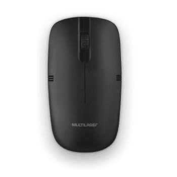 Multilaser MO285, Mouse Sem Fio 2.4GHZ USB Preto