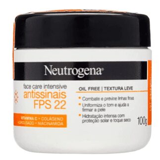 NEUTROGENA Face Care Intensive Antissinais FPS 22 100g, Neutrogena