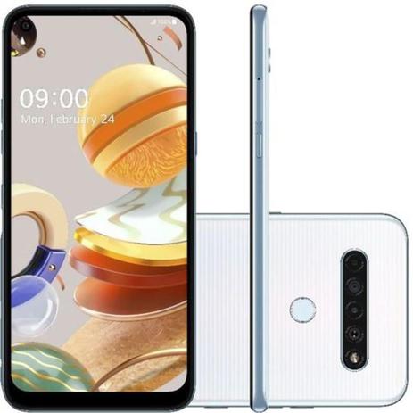 Smartphone LG K61 128GB Branco 4G Octa-Core – 4GB RAM 6,53” Câm. Quádrupla + Selfie 16MP