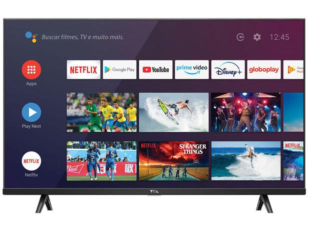Smart TV 40” Full HD LED TCL S615 VA 60Hz – Android Wi-Fi e Bluetooth 2 HDMI 1 USB
