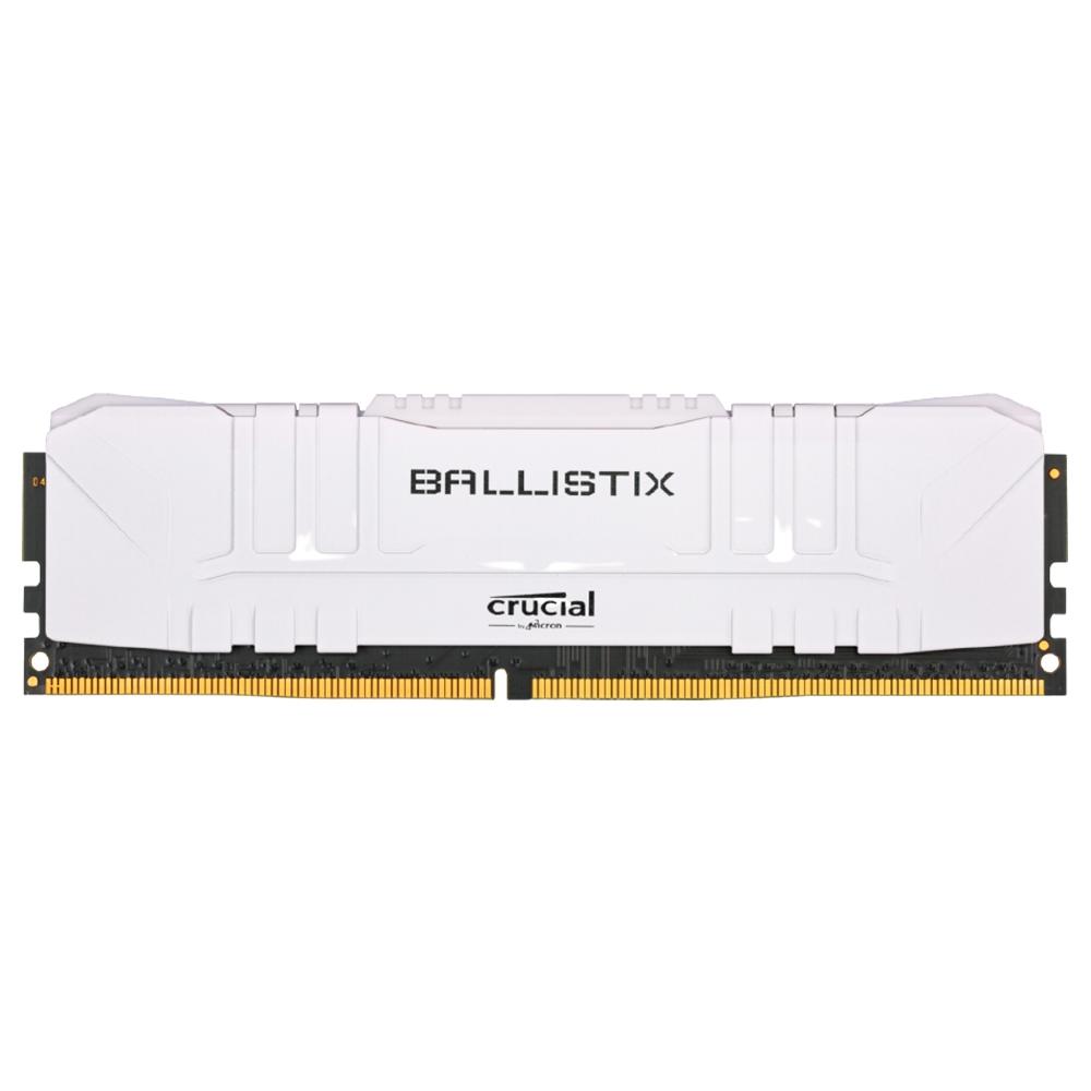 Memória Crucial Ballistix 8GB 3200MHz DDR4 CL16 Branca – BL8G32C16U4W