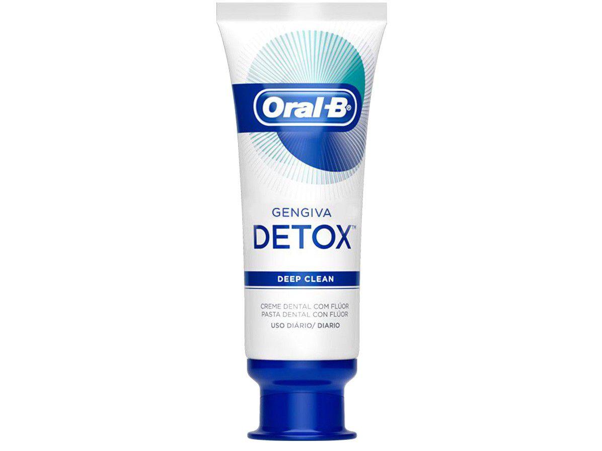 Creme Dental com Flúor Oral-B Deep Clean – Gengiva Detox 102g