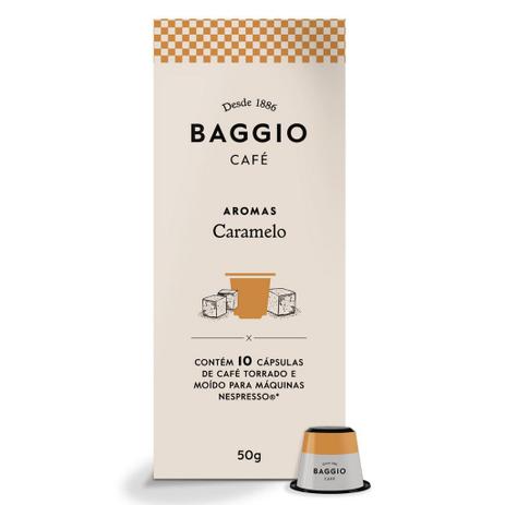 Cápsulas de Café Aroma Caramelo Baggio Café compatível com Nespresso contém 10 cápsulas