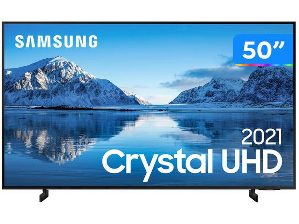 Smart TV 50” Crystal 4K Samsung 50AU8000 – Wi-Fi Bluetooth HDR Alexa Built in 3 HDMI 2 USB