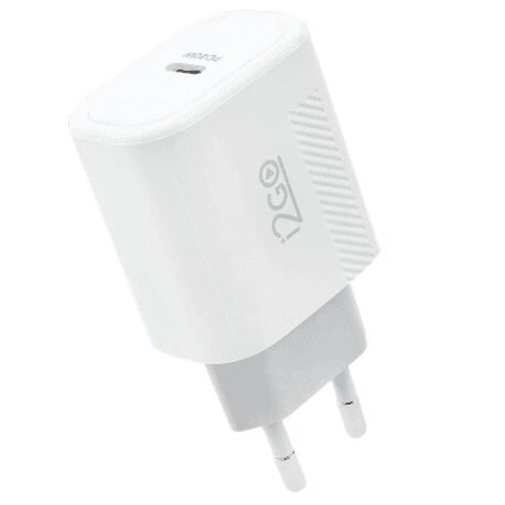 Carregador De Parede Ultra Rápido 20W Com 1 Saída USB-C Power Delivery I2GO – I2GO PRO Branco