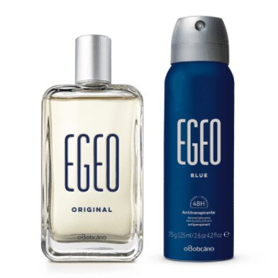 Combo Presente: Egeo Desodorante Colônia 90ml + Antitranspirante Egeo Blue 125ml