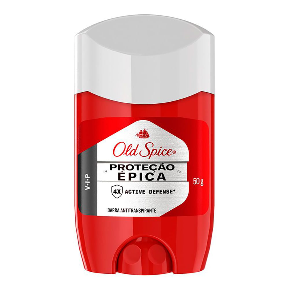 Desodorante em Barra Antitranspirante Proteção Épica Vip 50 G, Old Spice