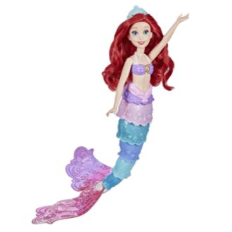 Disney Princess Ariel Arco-Íris – Boneca que muda de cor, inspirado no filme A Pequena Sereia da Disney – F0399 – Hasbro
