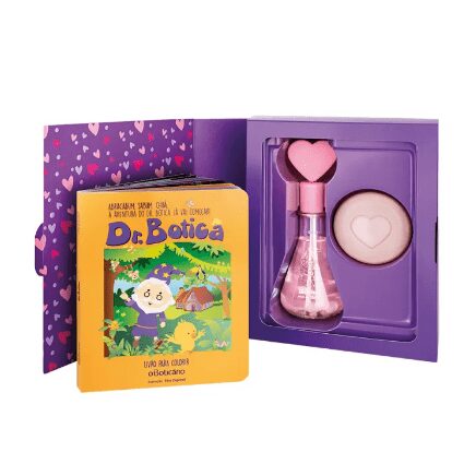 Kit Presente Dr. Botica do Coração: Colônia Infantil 120ml + Sabonete em Barra 80g + Livro para Colorir