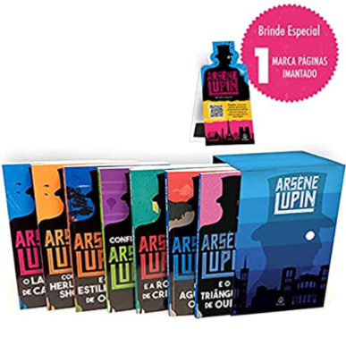 Lupin I – Box com 7 livros com marcador de páginas