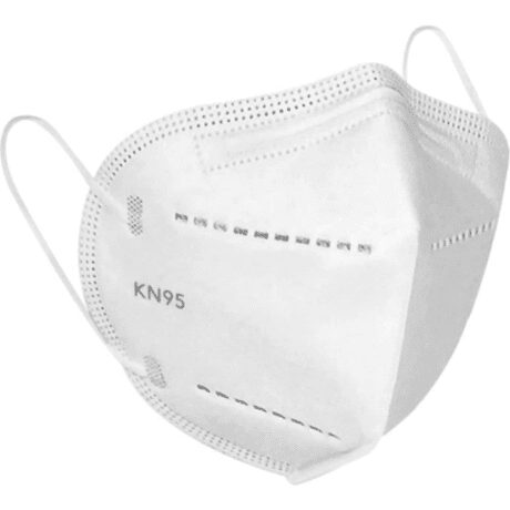 Máscara Descartável Proteção Kn95 5 Camadas com Elástico Branca-SOS Mascaras – FBA (10)
