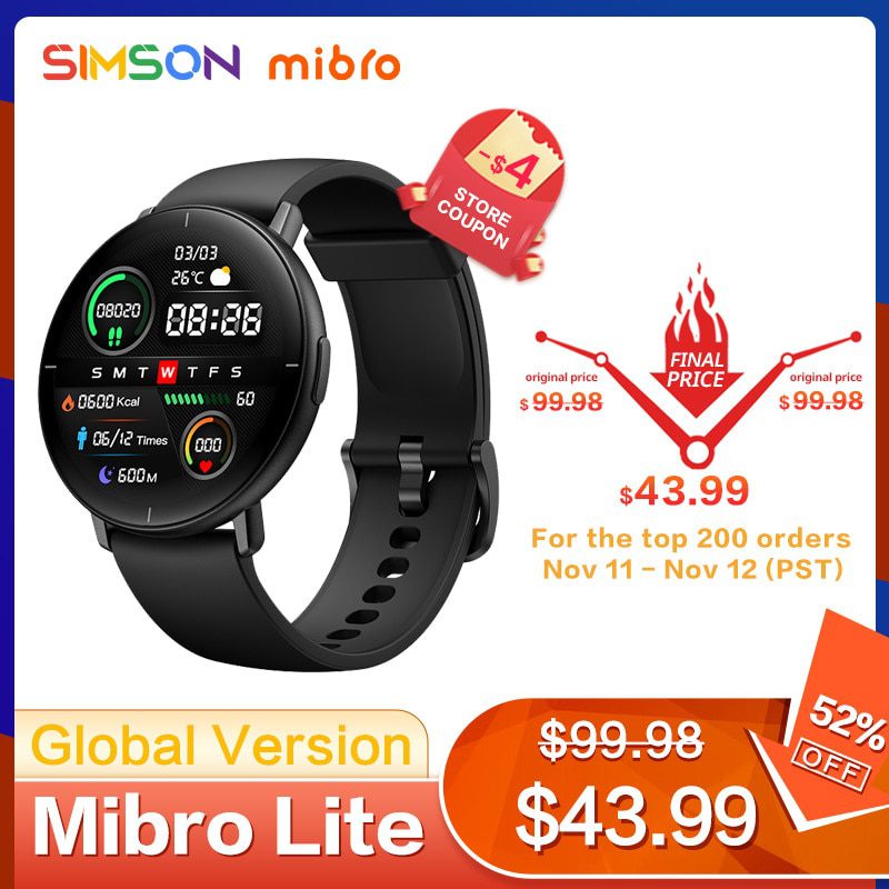 SmartWatch Mibro Lite 1.3″ – Versão Global