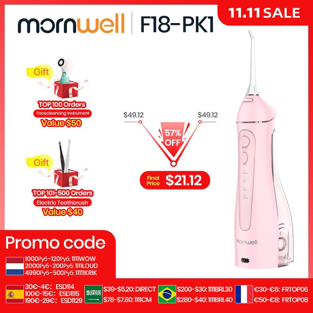 Irrigador Oral USB Recarregável Portátil – Mornwell