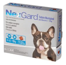 NexGard Antipulgas e Carrapatos para Cães de 4,1 a 10kg, 1 tablete