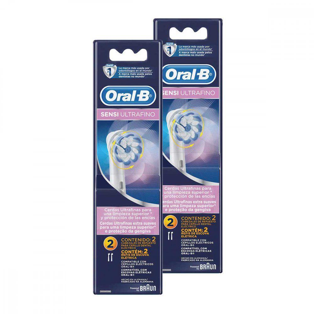 Refil Para Escova Elétrica Oral-B Sensi Ultrafino – 2 Unidades, Oral-B