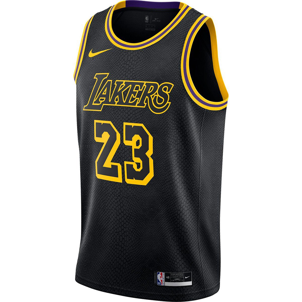 Regata Nike Los Angeles Lakers LeBron James Masculina – Preto