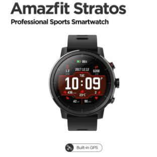 Smartwatch Amazfit Stratos GPS à prova d’água