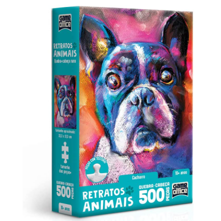 Toyster Brinquedos Retratos Animais! – Cachorro – Quebra-cabeça – 500 peças o, Multicolorido