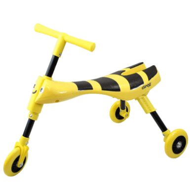 Triciclo Infantil Dobrável, Clingo, Amarelo/Preto
