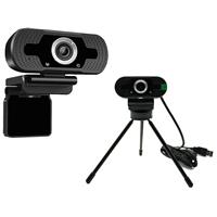 Webcam USB Full HD 1080P WB com Microfone Ângulo 110° e Tripé